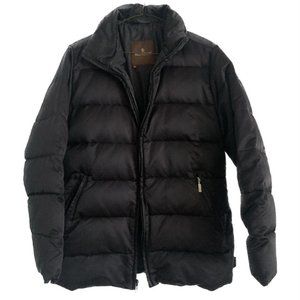 RARE VTG Authentic MONCLER Black Zip Up Down Puffer Jacket Coat Size 0 / XS